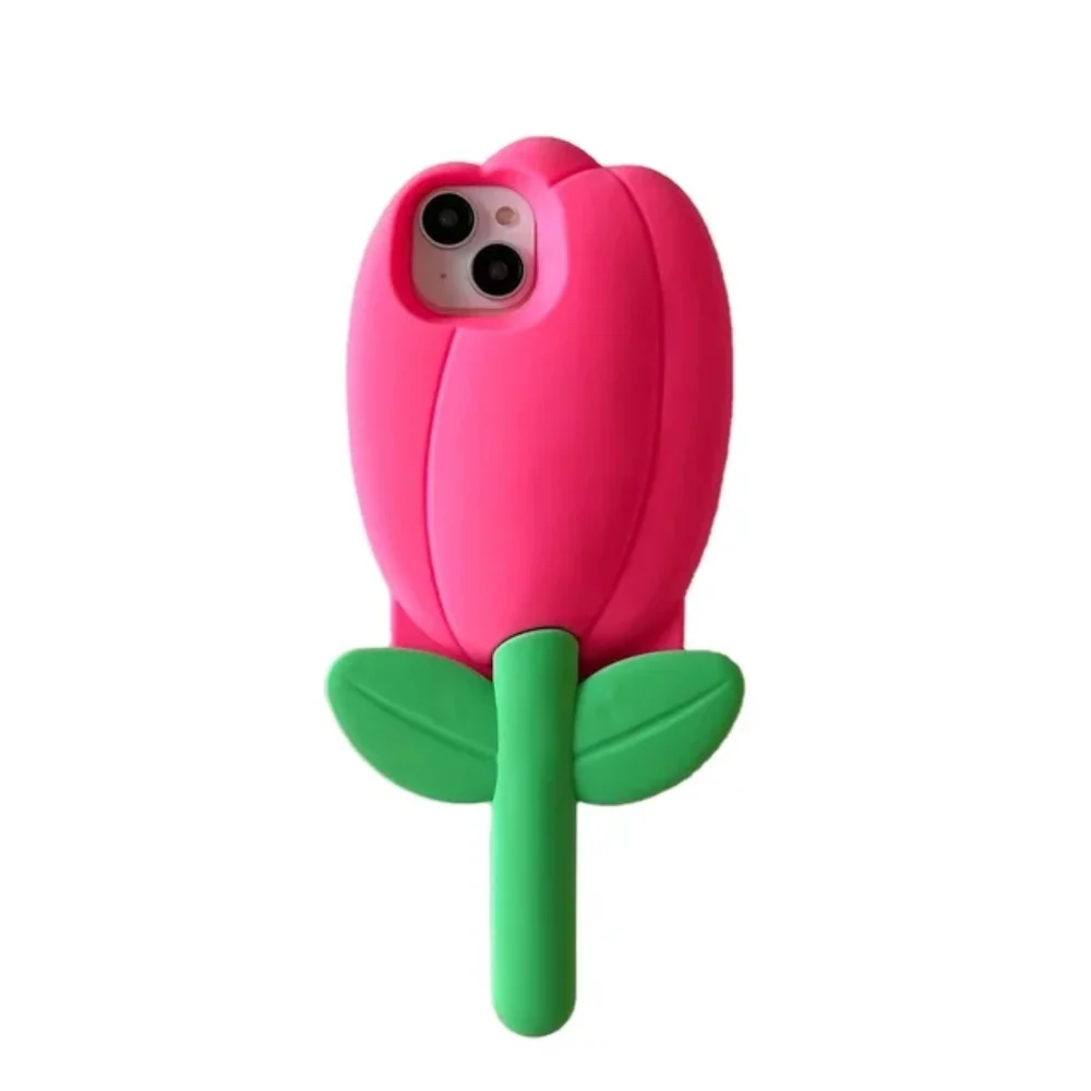 Silicone Floral Design Phone Case for iPhone 12